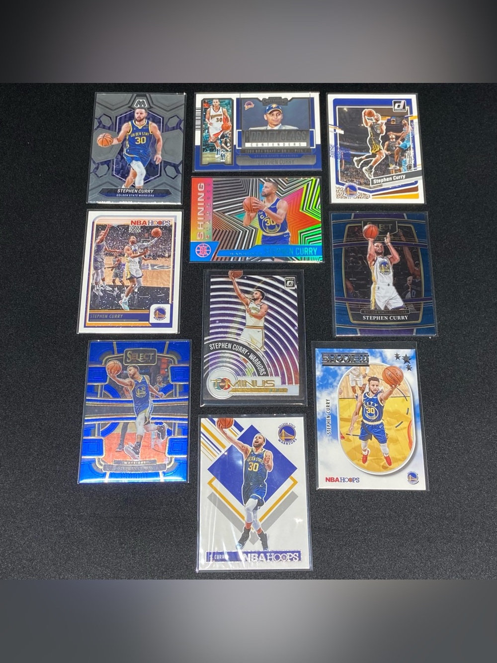 STEPHEN CURRY Golden State Warriors Basketball Card Lot Of 10ea